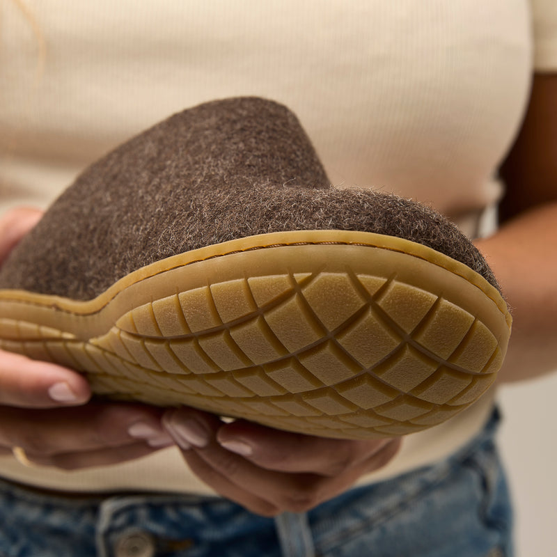 glerups Pantoffel mit Naturkautschuksohle - honey Pantoffel mit Naturkautschuk Braun