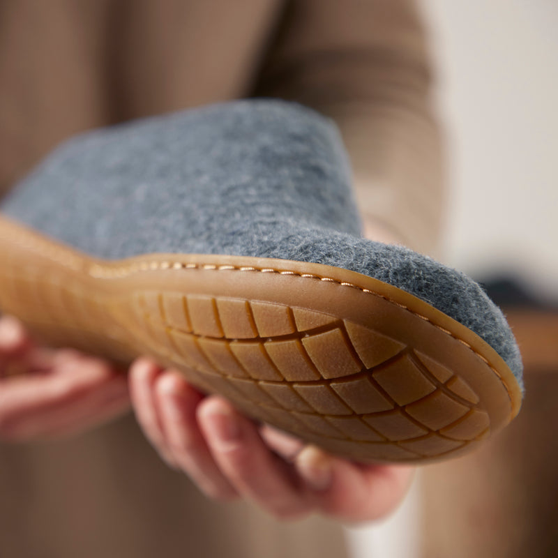 glerups Pantoffel mit Naturkautschuksohle - honey Pantoffel mit Naturkautschuk Denim