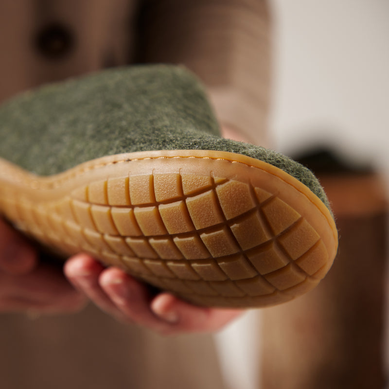 glerups Pantoffel mit Naturkautschuksohle - honey Pantoffel mit Naturkautschuk Forest